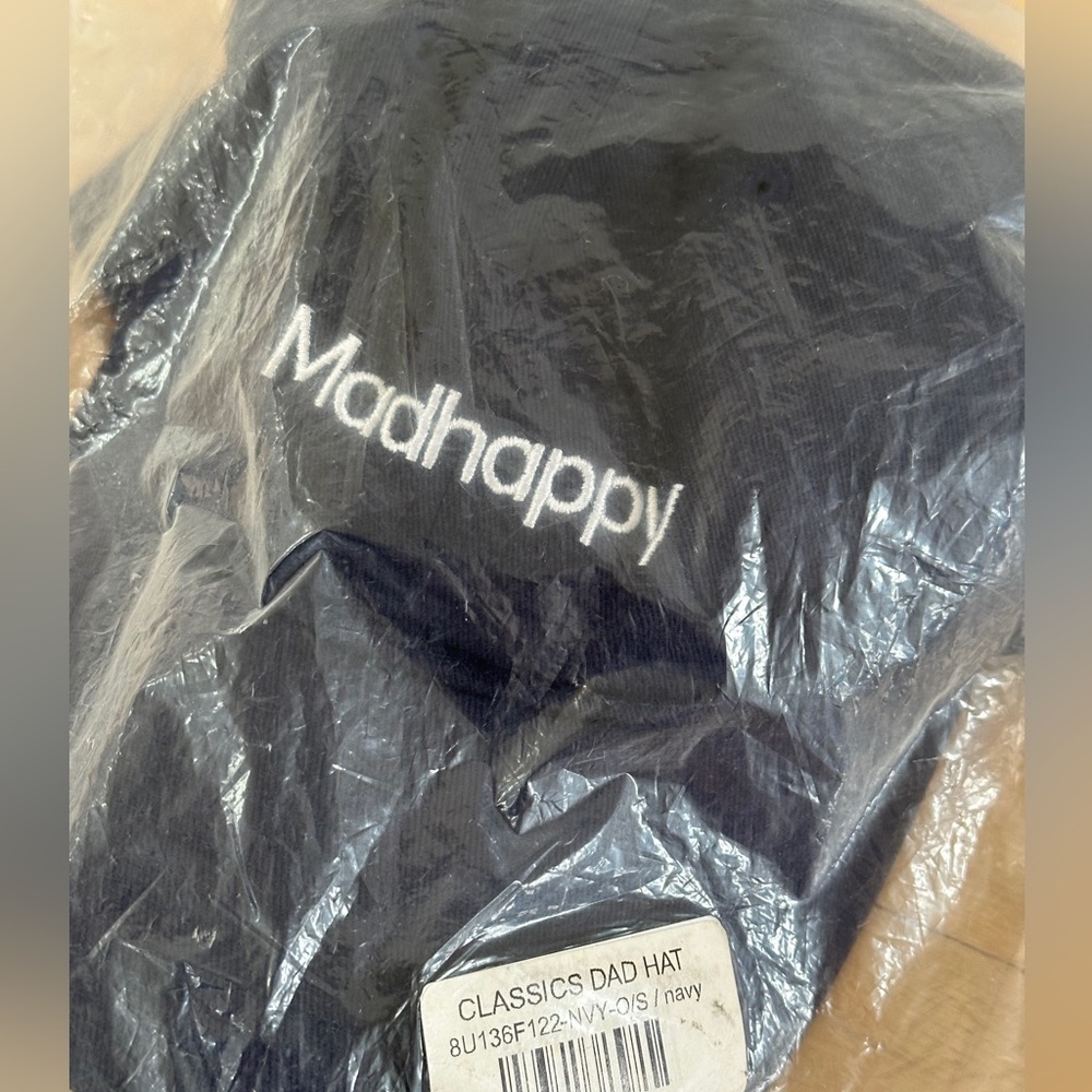 Madhappy Navy Embroidered Logo Dad Hat (NWT)